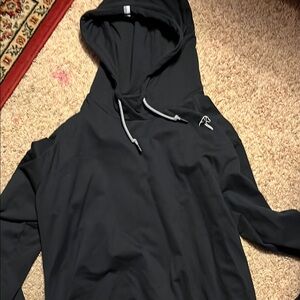 Black Hoodie with Dog Embroidery